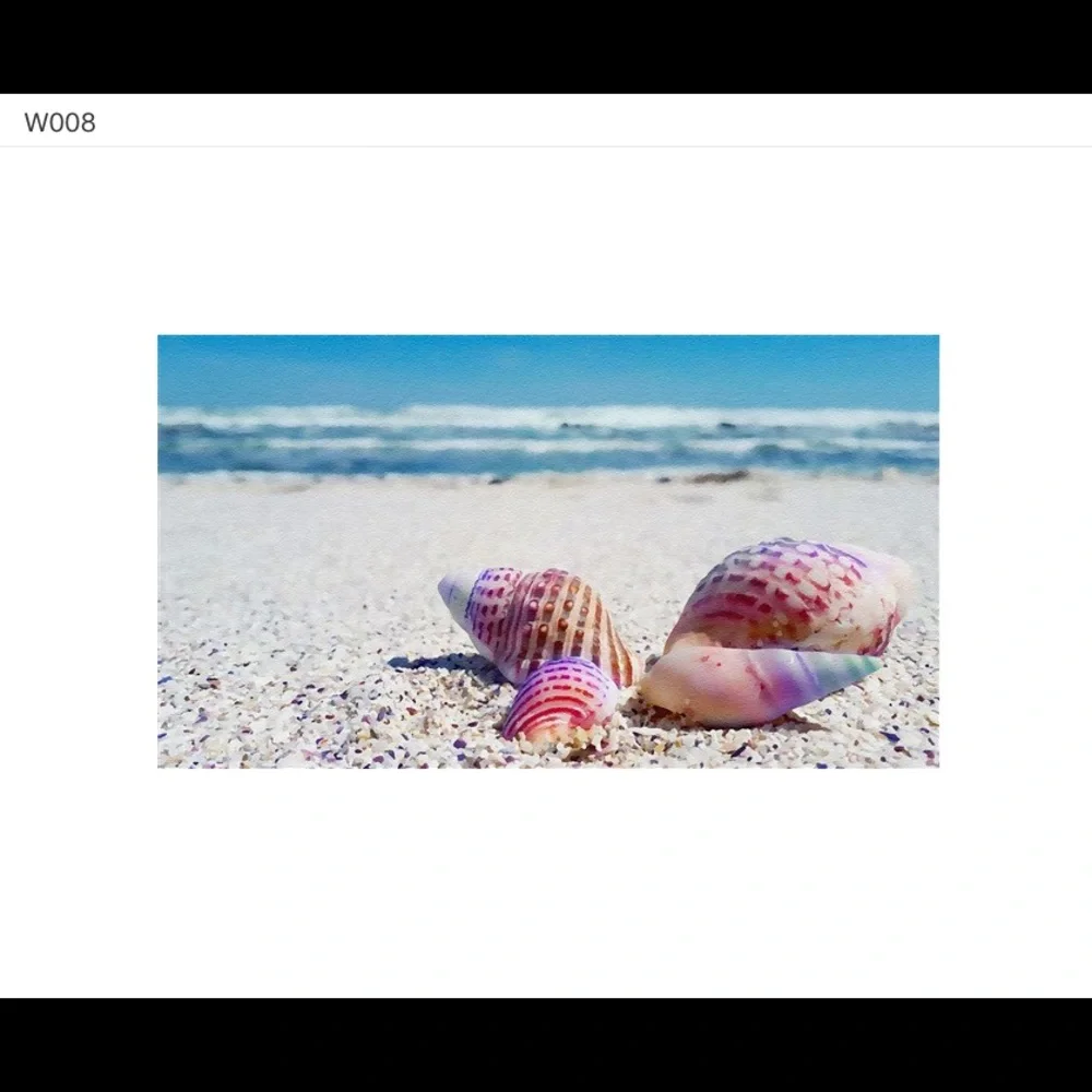 🔥Seashells Watercolor Photo Greeting Card